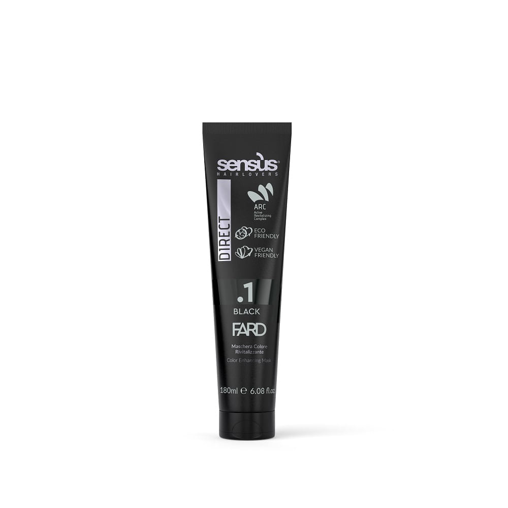 Sensus Direct Fard Mască Colorantă De Păr 1 Black 180ml