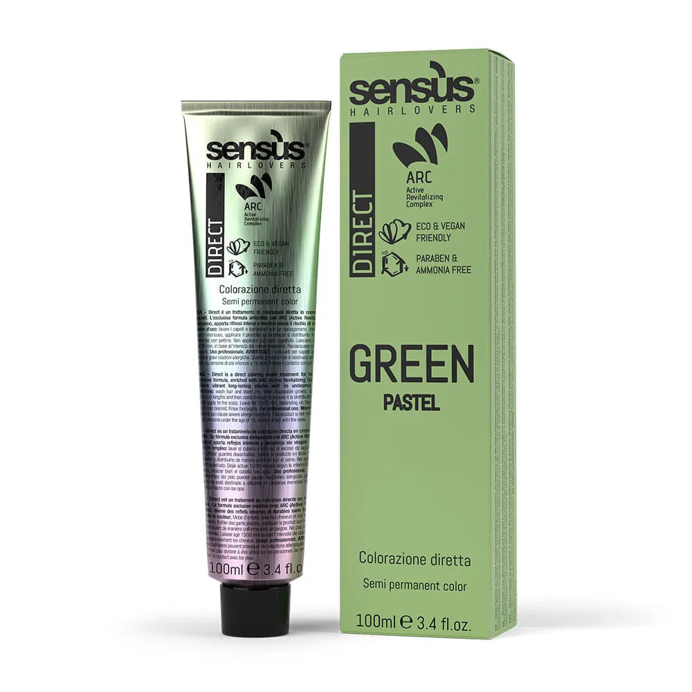 Sensus Direct Pastel Green Vopsea de păr semi-permanentă 100 ml