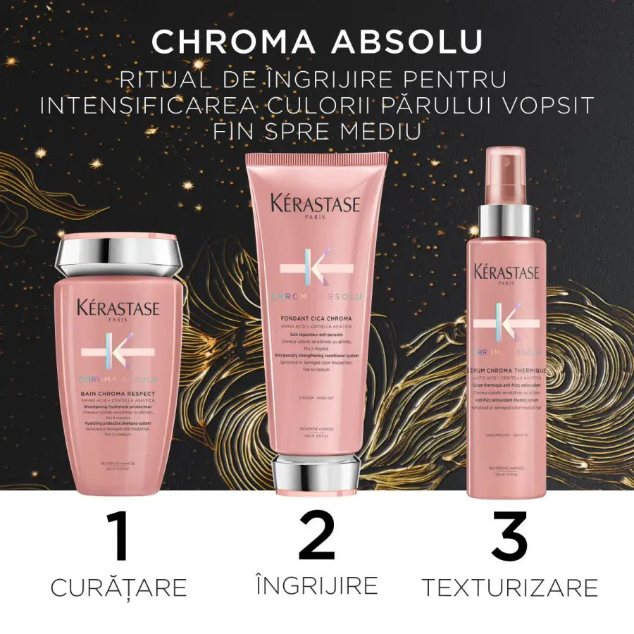 Kérastase Chroma Absolu Set Fondant Holiday șampon balsam și ser