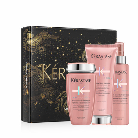 Set Kérastase Chroma Absolu Fondant Holiday 2024 Șampon Hrănitor 250ml + Balsam de păr 200ml + Serum Chroma