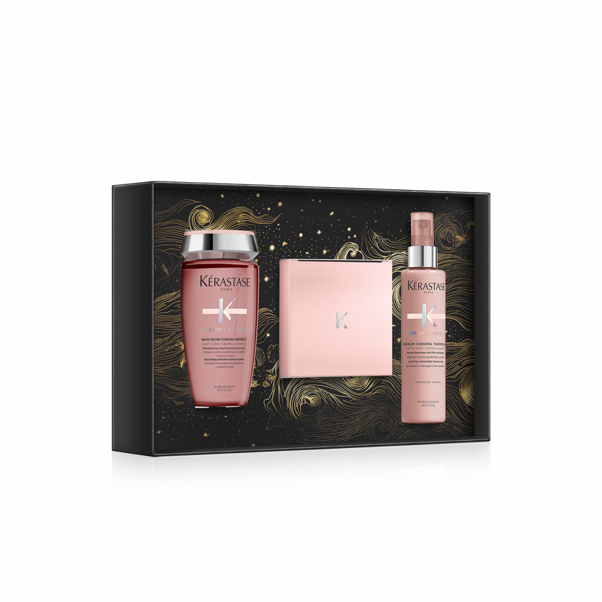 Set Kérastase Chroma Absolu Masque Holiday 2024 Șampon Hrănitor 250ml + Mască de păr 200ml + Serum 150ml