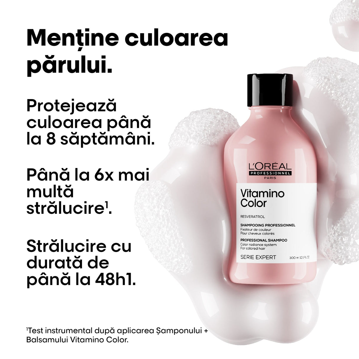 Set L’Oreal Professionnel Serie Expert Vitamino Color pentru Menținerea Culorii Părului Sampon 300 ml + Mască 250