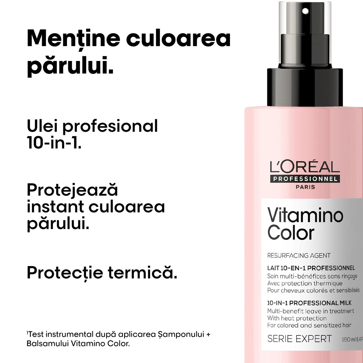 Set L’Oreal Professionnel Serie Expert Vitamino Color pentru Menținerea Culorii Părului Țampon 300 ml + Mască