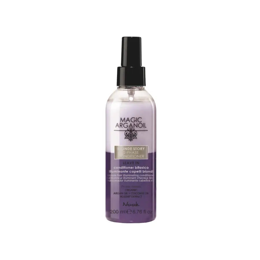 Spray Leave-in Iluminator pentru Neutralizarea Reflexiilor Galbene Ideal pentru Părul Blond Nook Magic ArganOil Blonde
