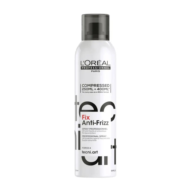 Spray Profesional de Fixare L’Oréal Professionnel Tecni.Art Fix Anti-Frizz 250ml– Protecție 24h împotriva Frizz-ului și