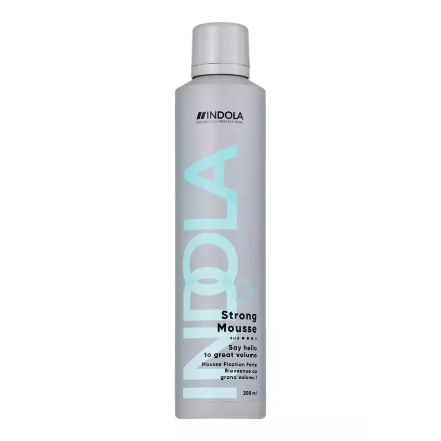 Spumă pentru Fixare Puternică și Volum de Durată Indola Strong Mousse 200ml - Păr