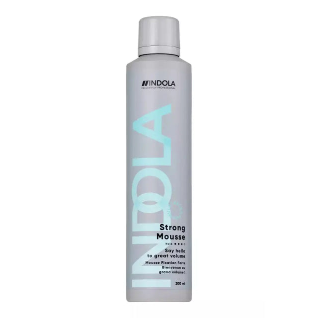Spumă pentru Fixare Puternică și Volum de Durată Indola Strong Mousse 200ml - Păr