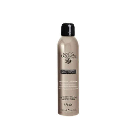 Spumă Restructurantă cu Fixare Medie Volum Și Luciu Nook Magic Argan Oil Restructuring Fixing Mousse 250ml - 250 ml