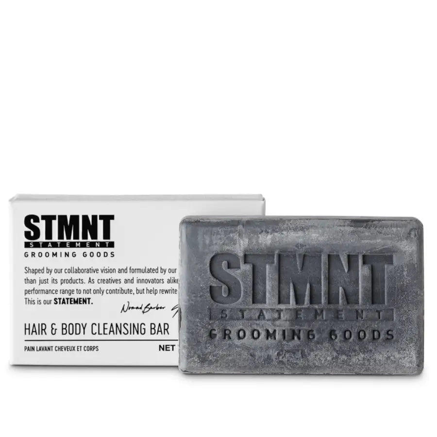 STMNT Grooming Goods Hair & Body Cleansing Bar 125g – Șampon/Săpun Solid cu Efect de Curățare Naturală și Revitalizare