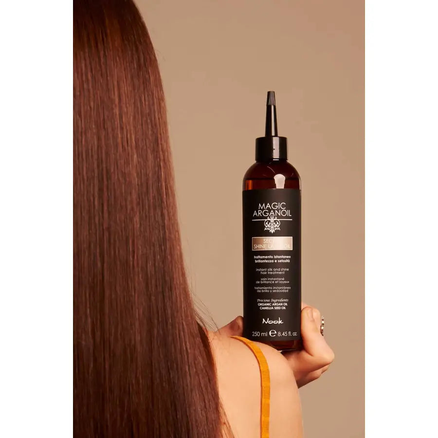 Tratament Laminoil pentru Păr Mătăsos și Strălucitor cu Efect Anti-Frizz Nook Magic ArganOil Secret - 250 ml - Păr