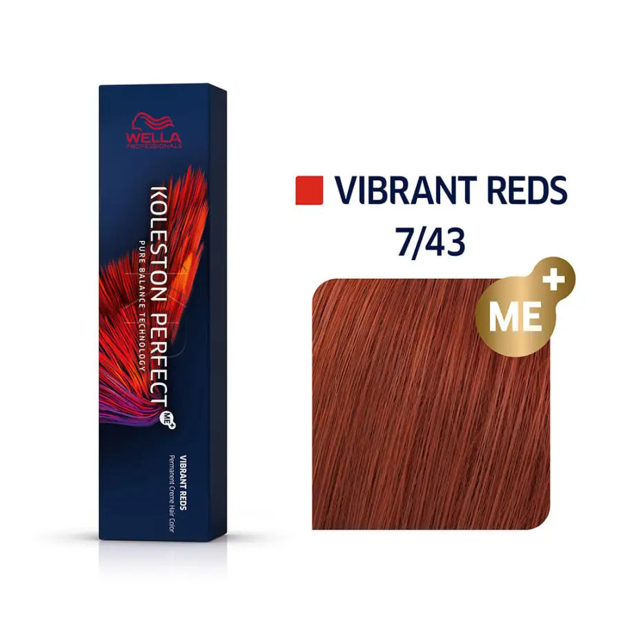 Wella Koleston Perfect Me + Vibrant Reds 7/43 60ml
