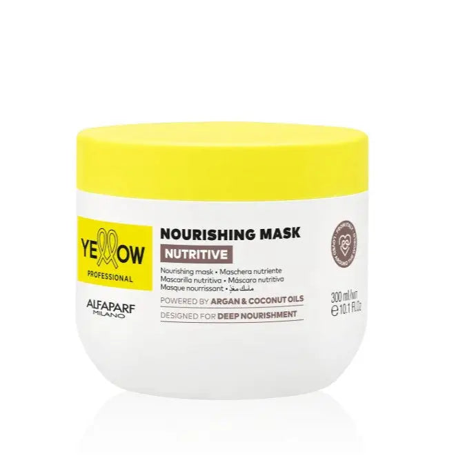 Mască Hrănitoare pentru Păr Uscat Yellow Nourishing Mask cu Textură Bogată și Rezultat Strălucitor - 300ml - Păr