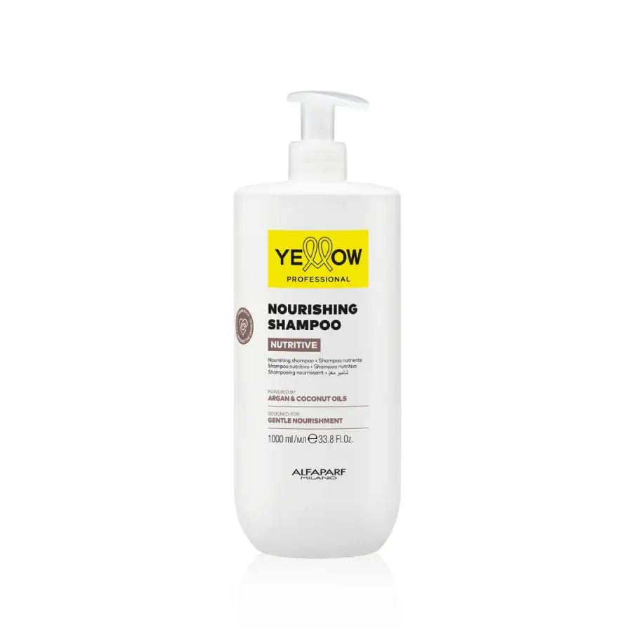 Șampon Hrănitor pentru Păr Uscat Yellow Nourishing Shampoo cu Ulei de Cocos și Argan - 1000ml - Păr