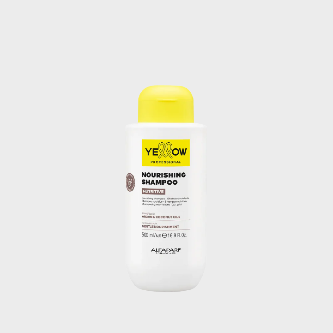 Șampon Hrănitor pentru Păr Uscat Yellow Nourishing Shampoo cu Ulei de Cocos și Argan - 500ml - Păr