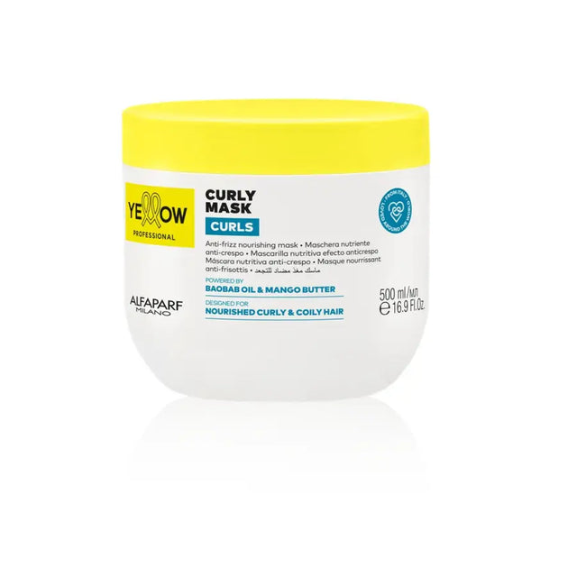 Yellow Professional Curls Mască Hidratantă pentru Păr Cret și Uscat– Regenerare Intensivă Anti-Frizz și Control