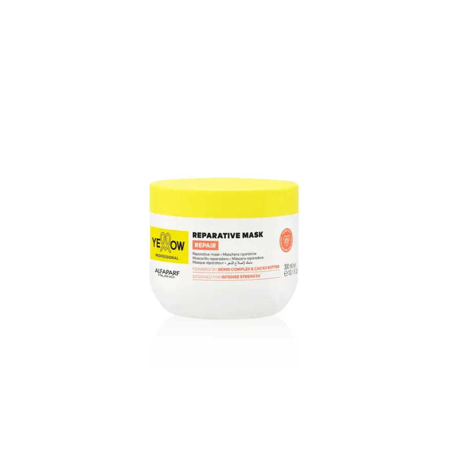 Mască Reparatoare pentru Păr Deteriorat Yellow Reparative Mask cu Unt de Cacao și Bond Complex - 300ml - Păr