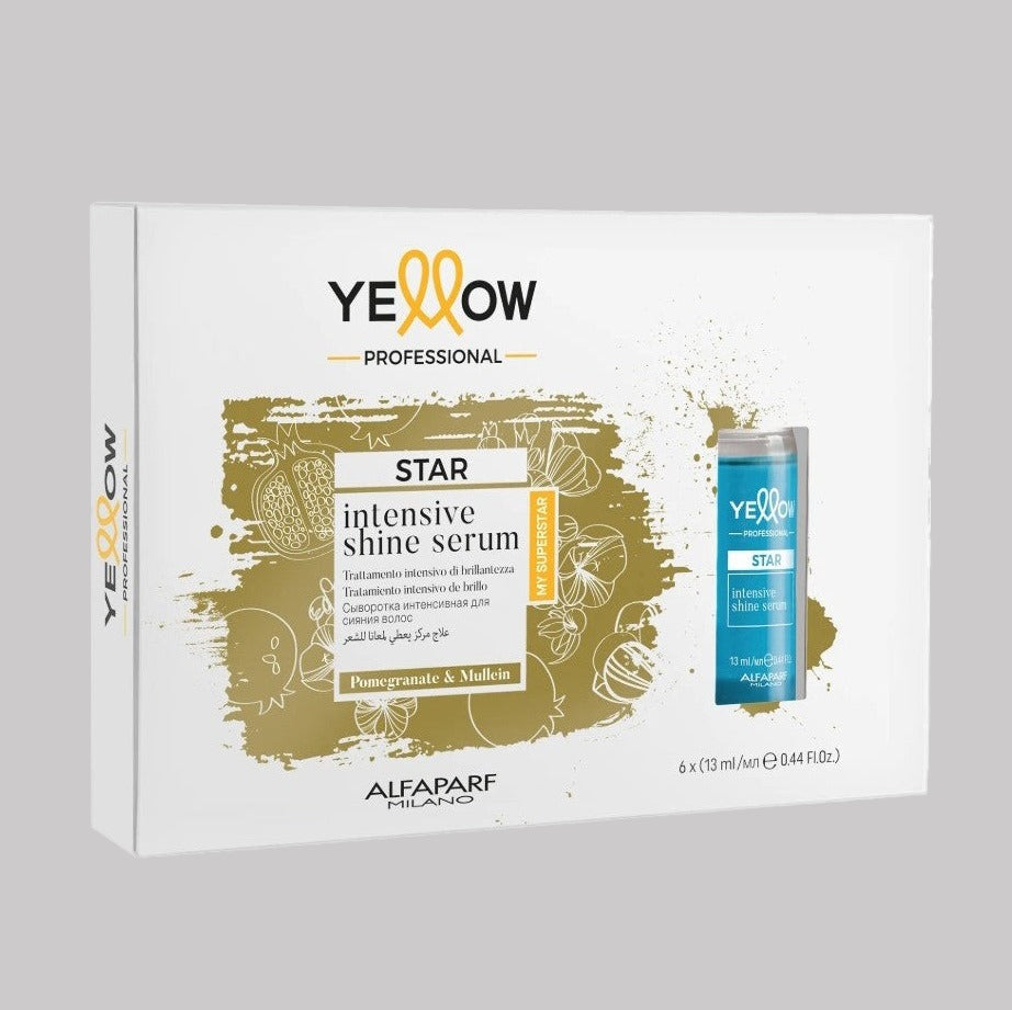 Yellow Star Intensive Shine – Tratament Profesional pentru Strălucire Instantă 6x13ml - 6x13 ml - Păr